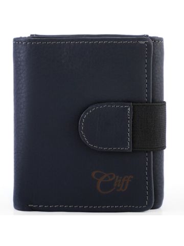 Cliff Collection Leather Wallet Blue Leather Loop 106B