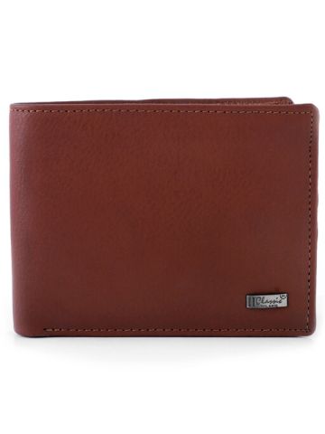 ​Classic Milano Leather Wallet Tan Flap 711C