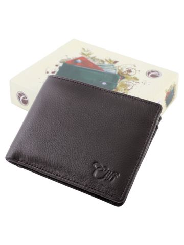 Cliff Designer Wallet Leather Collection Brown Dark 130B