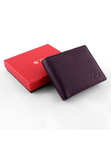 Cliff Collection Leather Wallet Purple Bright 135B