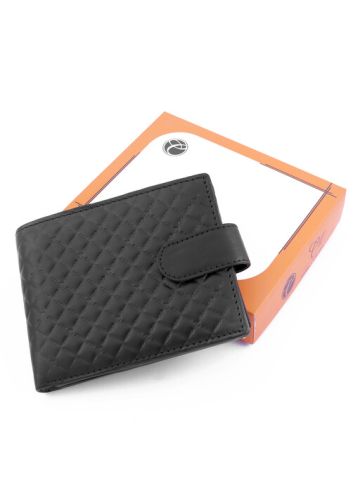 Cliff Leather Black Wallet With Best Design 111B