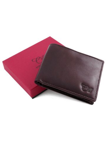 Cliff Trifold Wallet - Leather - Brown