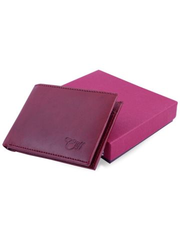 Cliff Leather Red Brown Wallet For Men 100% Leather 114RB