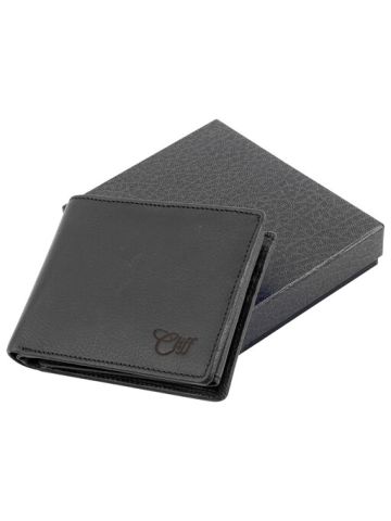 Cliff Leather Wallet Black Design Flab 118A