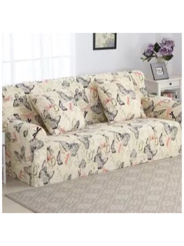 Deals For Less - Home Decor Two Seater Sofa Cover, Butterfly Design