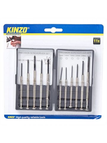 Kinzo Set Of 11, High Quality Precision Screwdrivers