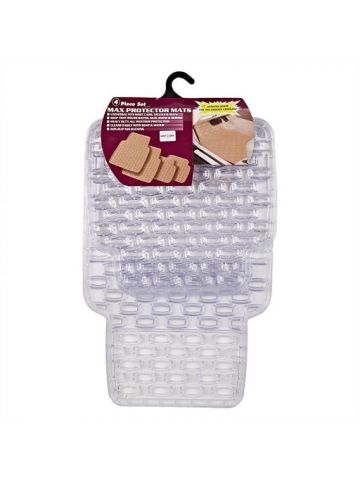Vitaly 4 Piece Set Taiwan Max Protector Car Floor Mats - Clear