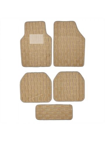 Vitaly 186, 5 Piece Set Of Heavy Duty Floor Mats - Beige