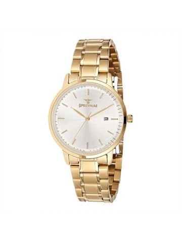 Spectrum Gold Stainless Steel  Wrist Watch 25157L-2