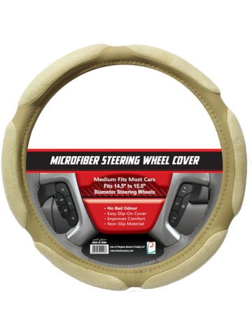 LP Steering Wheel Cover Microfiber Beige