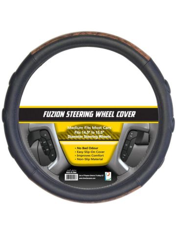 LP Steering Wheel Cover Pu And Wood Fuzion