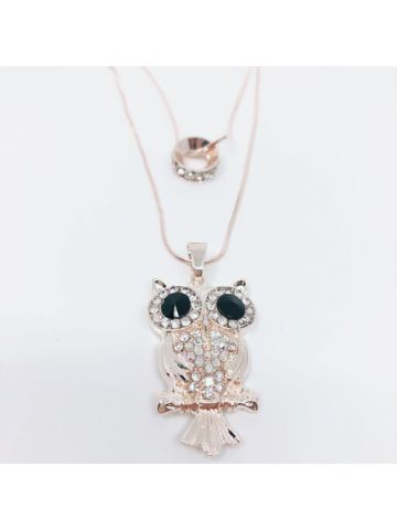 Y&D Stylish Owl Shape Necklace For Women