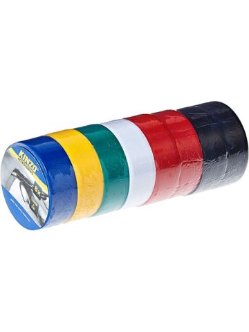 Kinzo Insulation Electrical Tapes High Quality 8 Pieces - Multi Color