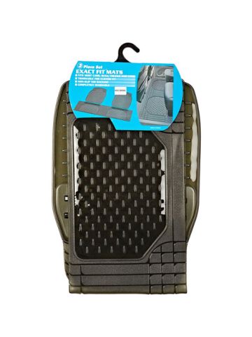 Vitaly 3 Piece Set Taiwan Exact Fit Car Floor Mats - Smoke