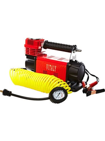 Vitaly Single Cylinder Heavy Duty Air Compressor  And Tire Inflator Red
