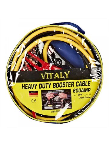 Vitaly Vi-Bc-600 Heavy Duty 3 Meter Battery Booster Cable, 600 Amp