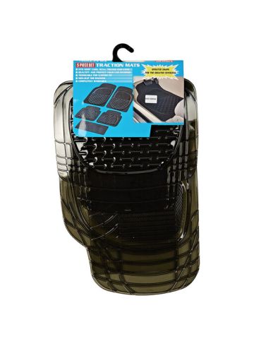Vitaly 5 Piece Set Taiwan Traction Car Floor Mats - Smoke