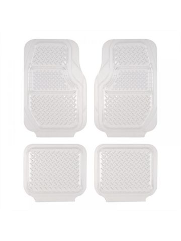 Vitaly 4 Piece Set Taiwan Sentry Car Floor Mats - Clear