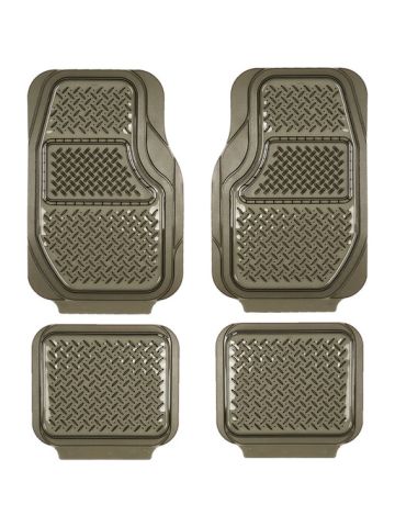 LP 4 Piece Set Sentry Car Floor Mats - Smoke