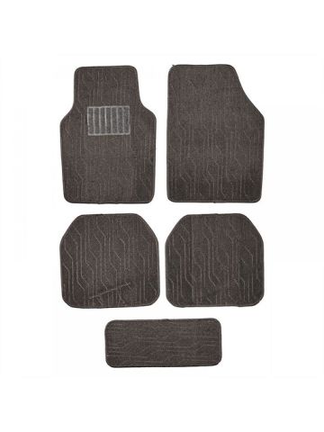 Vitaly 374, 5 Piece Set Of Heavy Duty Car Floor Mats - Grey