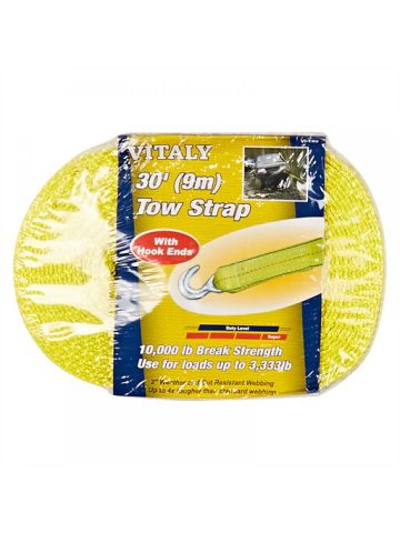 Vitaly Heavy Duty Tow Strap Rope With Hook Ends, 9 Meters