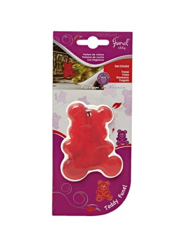 Funel Teddy Strawberry Car Air Freshener