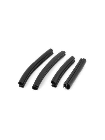 LP Car Door Edge Protection Guard Big And Small Black 2 Set