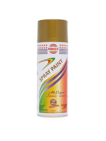Asmaco All Purpose Interior And Exterior Spray Paint, Gold Regular