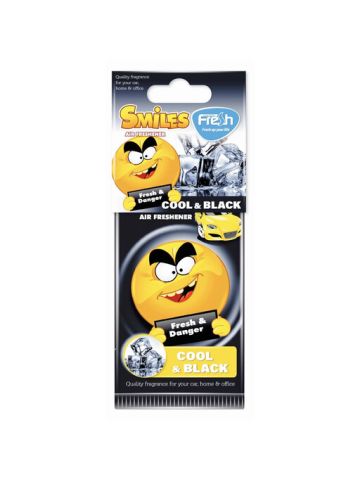 Fresh Way Smiles Carair Freshener Cool & Black