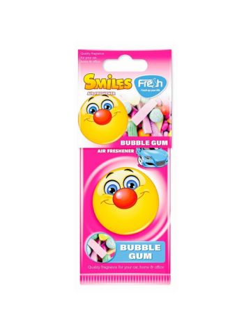 Fresh Way Smiles Car Air Freshener Bubblegum