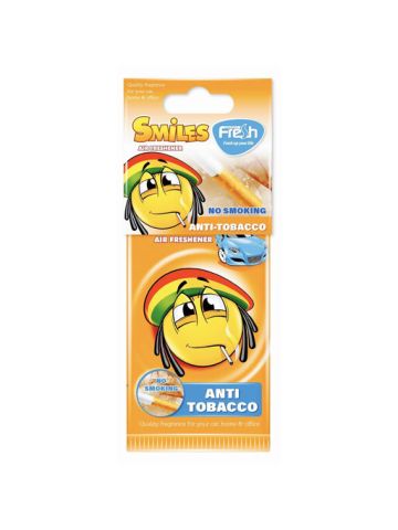 Fresh Way Smiles Car Air Freshener Anti-Tobacco