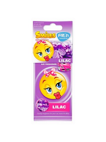Fresh Way Smiles Car Air Freshener Lilac