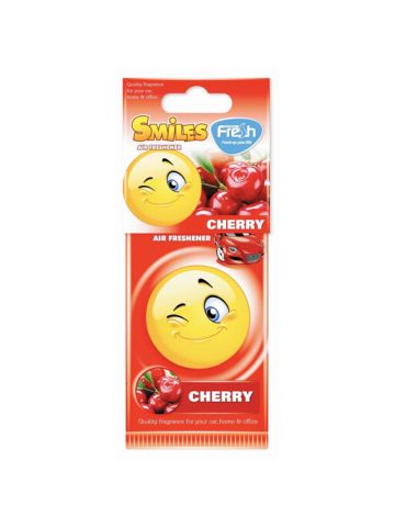 Fresh Way Smiles Car Air Freshener Cherry