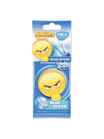 Fresh Way Smiles Car Air Freshener Blue Ocean