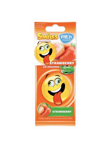 Fresh Way Smiles Car Air Freshener Strawberry