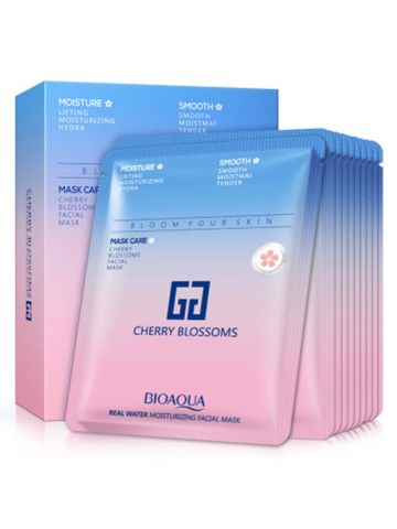 Bioaqua Real Water Moisturizing Cherry Blossoms Facial Sheet Mask (1 Box) JX-0013 A60K