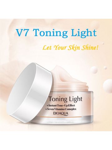 BIOAQUA - V7 Toning Light Moisturizing Face Cream For Natural Anti-Aging & Skin Care