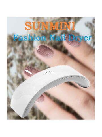 USB LED Lamp Nail Gel Dryer Phone Shape Curing Nail Art Tool-White