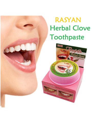 Rasyan Herbal Whitening Clove Toothpaste With Limestone & Removes Dental Plague