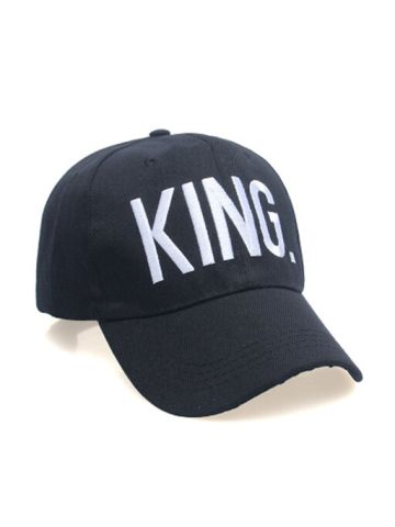 Embroidered White Letter King Design Baseball Cap For Unisex JX-0084 A60C