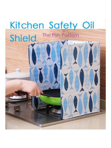 Kitchen Safety Cooking Pan Anti-splash Oil Blocker Guard Splatter Shield Stove Cover