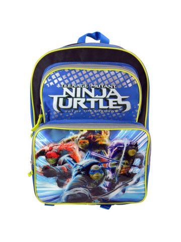 TMNT Movie 16 Backpack With 3 Zipper Pockets