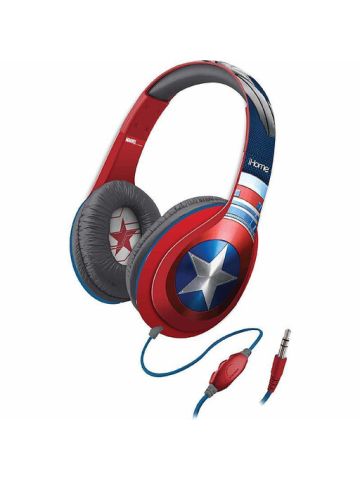 iHome Kiddesigns Over Ear Headphone With Mic Captain America