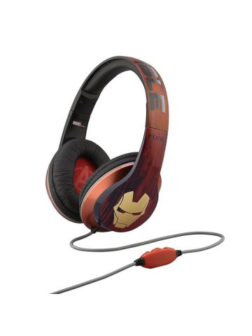 iHome Avengers Iron Man Vi M40IM Over the Ear Headphones with Built  Microphone