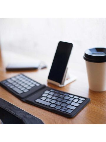 Kanex Multi Sync Foldable Travel Mini Keyboard - Black ( Sync 4 Devices )
