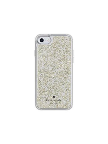 Kate Spade New York Protective Clear Glitter Case For I Phone 8/7 Gold Glitter