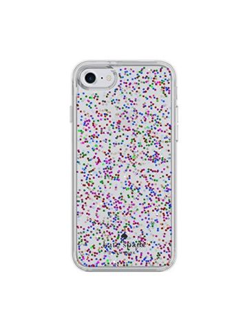 Kate Spade New York Protective Clear Glitter Case For I Phone 8/7 Multi Glitter