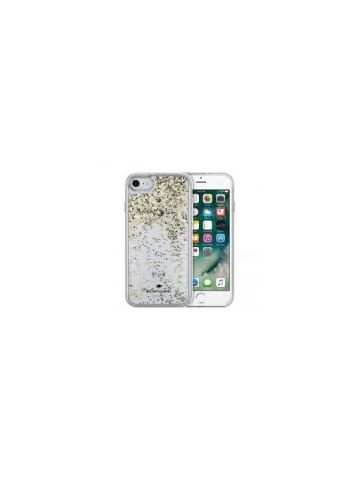 Kate Spade New York Liquid Glitter Case Spades Gold Glitter With Silver And Gold Spades