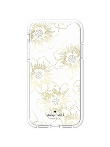 Kate Spade New York Reverse Hollyhock Floral Clear / Cream With Stones For IPhone XR