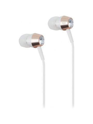 Kate Spade New York Earbuds Crystal Rose Gold Silver White